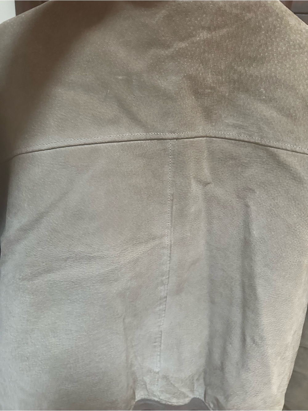 William Barry Taupe Suede Bomber Jacket - Picture 2 of 7